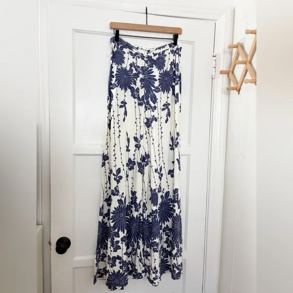 Free People Sundae Stroll Floral Wide Leg Floral Pants