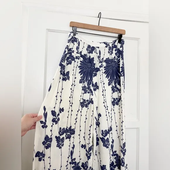 Free People Sundae Stroll Floral Wide Leg Floral Pants