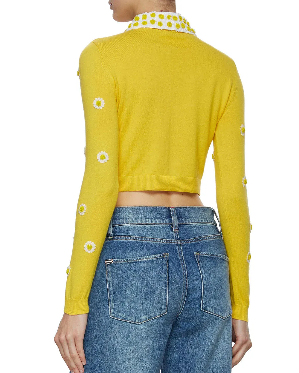 Goldenrod Cropped Cadigan
