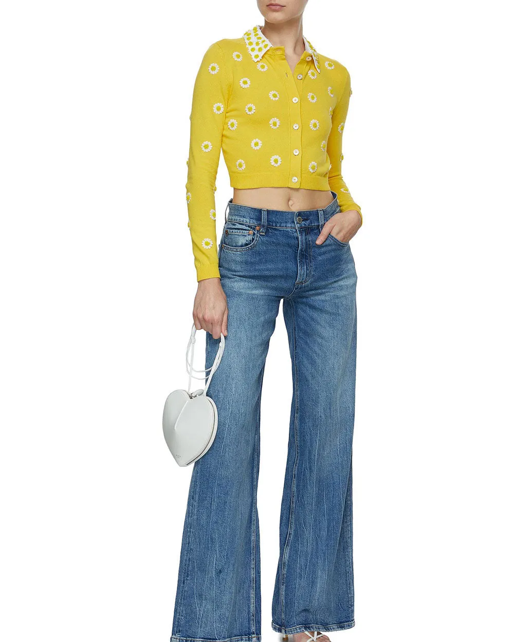 Goldenrod Cropped Cadigan