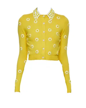 Goldenrod Cropped Cadigan