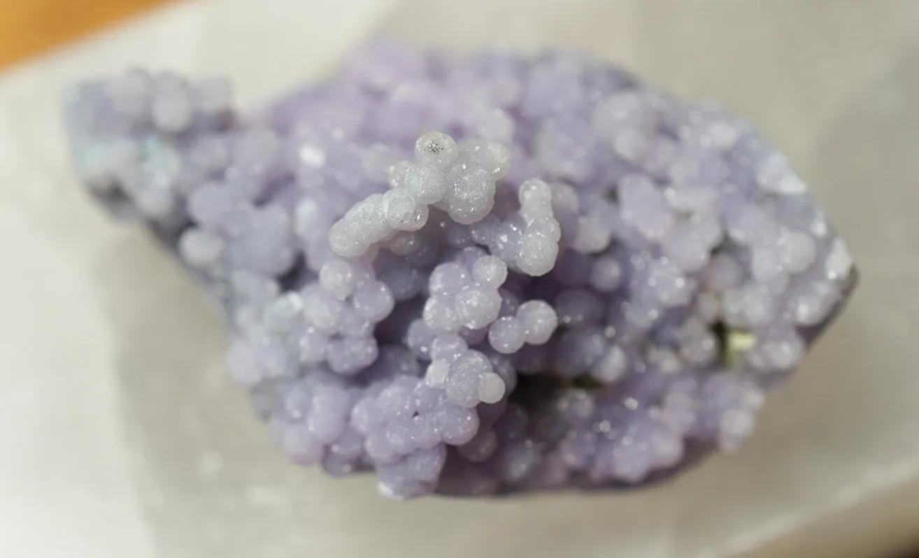 Grape Chalcedony - Half Polished