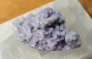 Grape Chalcedony - Half Polished