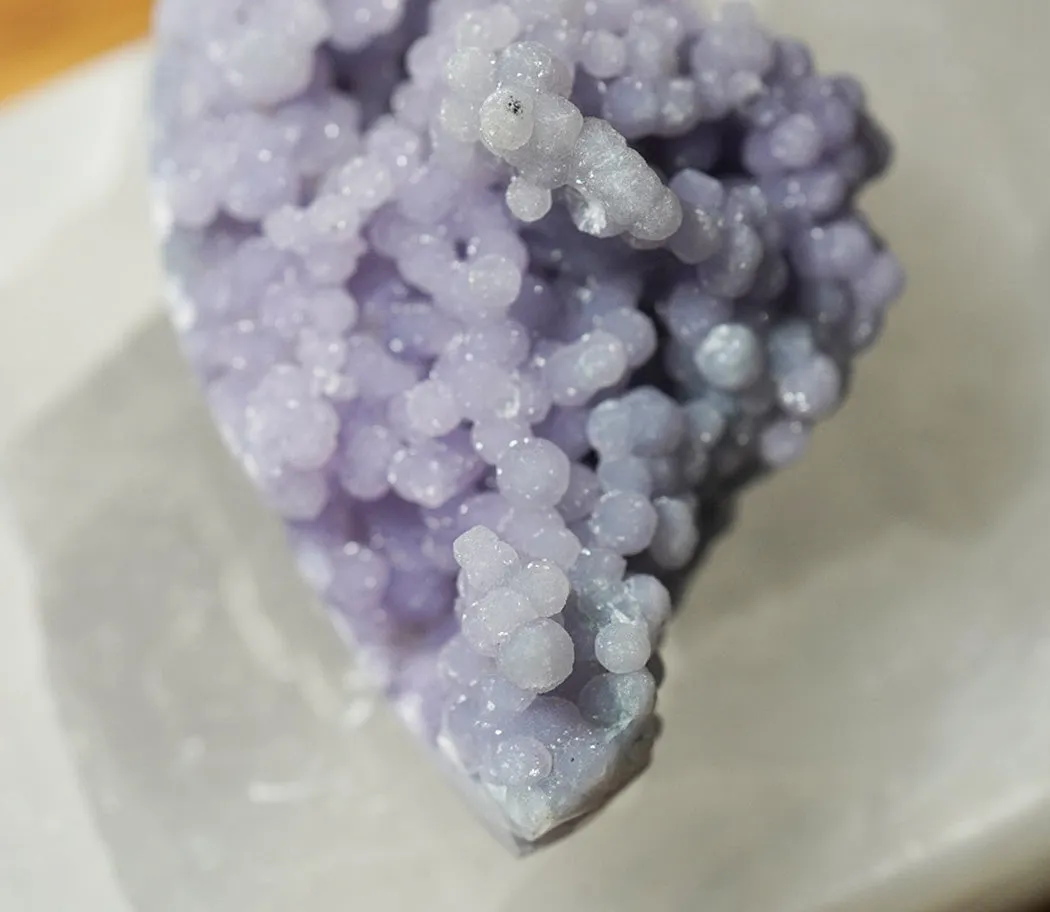 Grape Chalcedony - Half Polished
