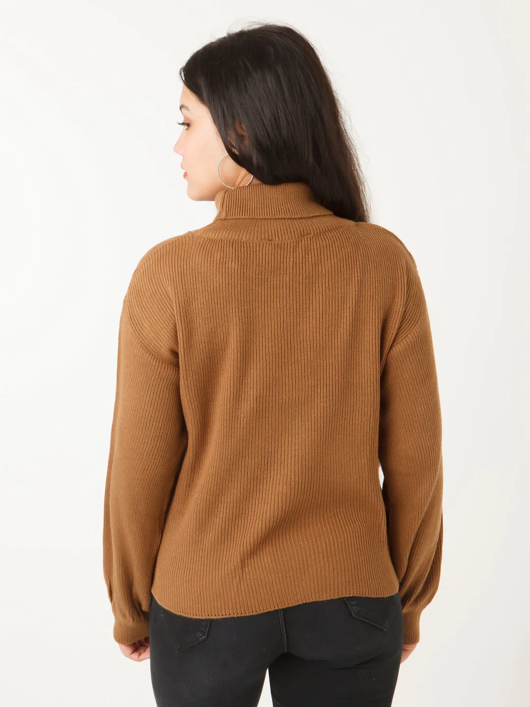 Grey Solid Cropped Sweater