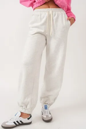 Grey Wide Jogger Pants