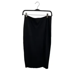 H&M Womens Black Ribbed Knit Midi Pencil Skirt