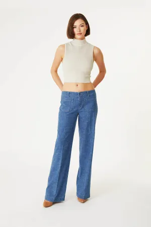 Hampton Wide Leg Denim - Stargazer