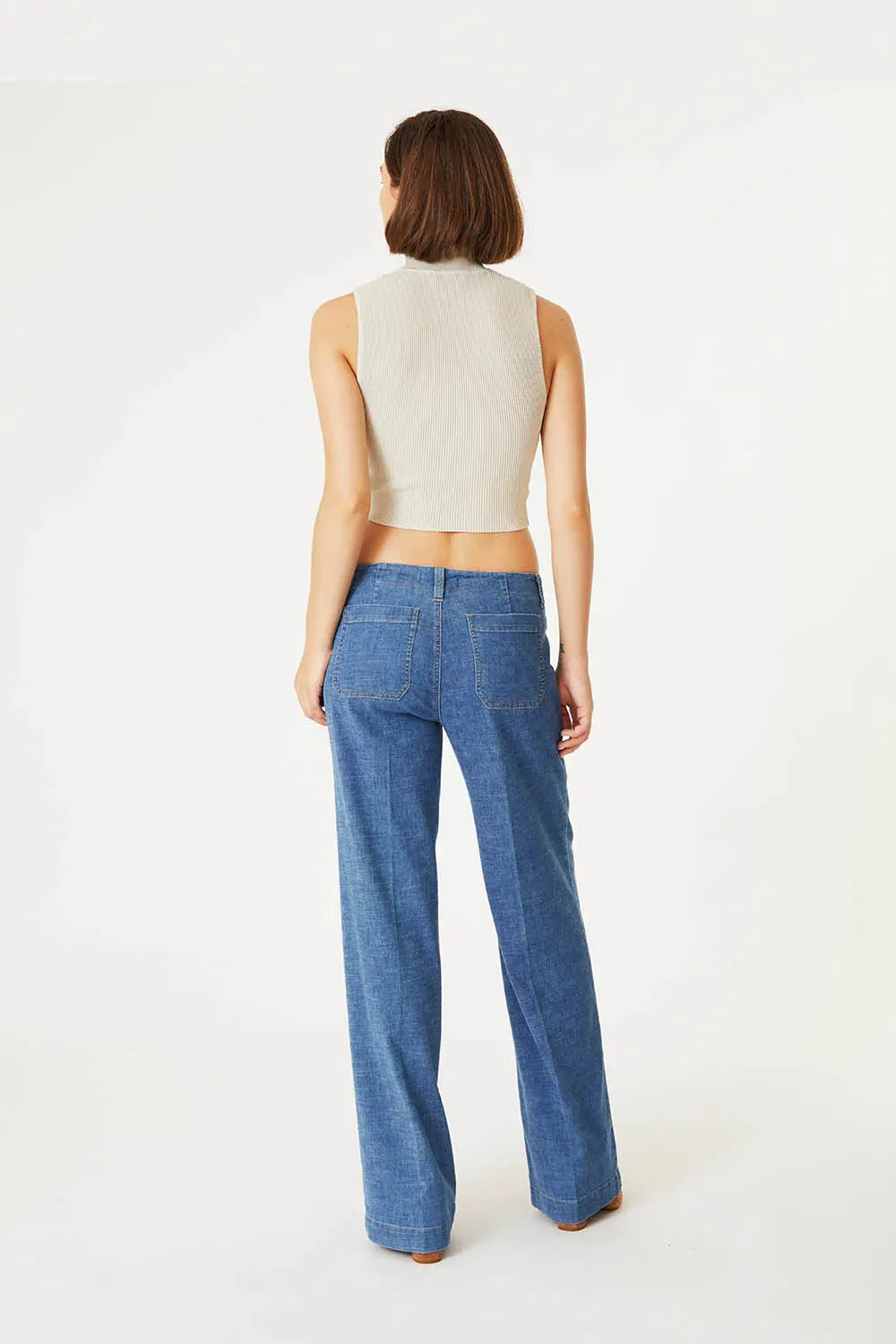Hampton Wide Leg Denim - Stargazer