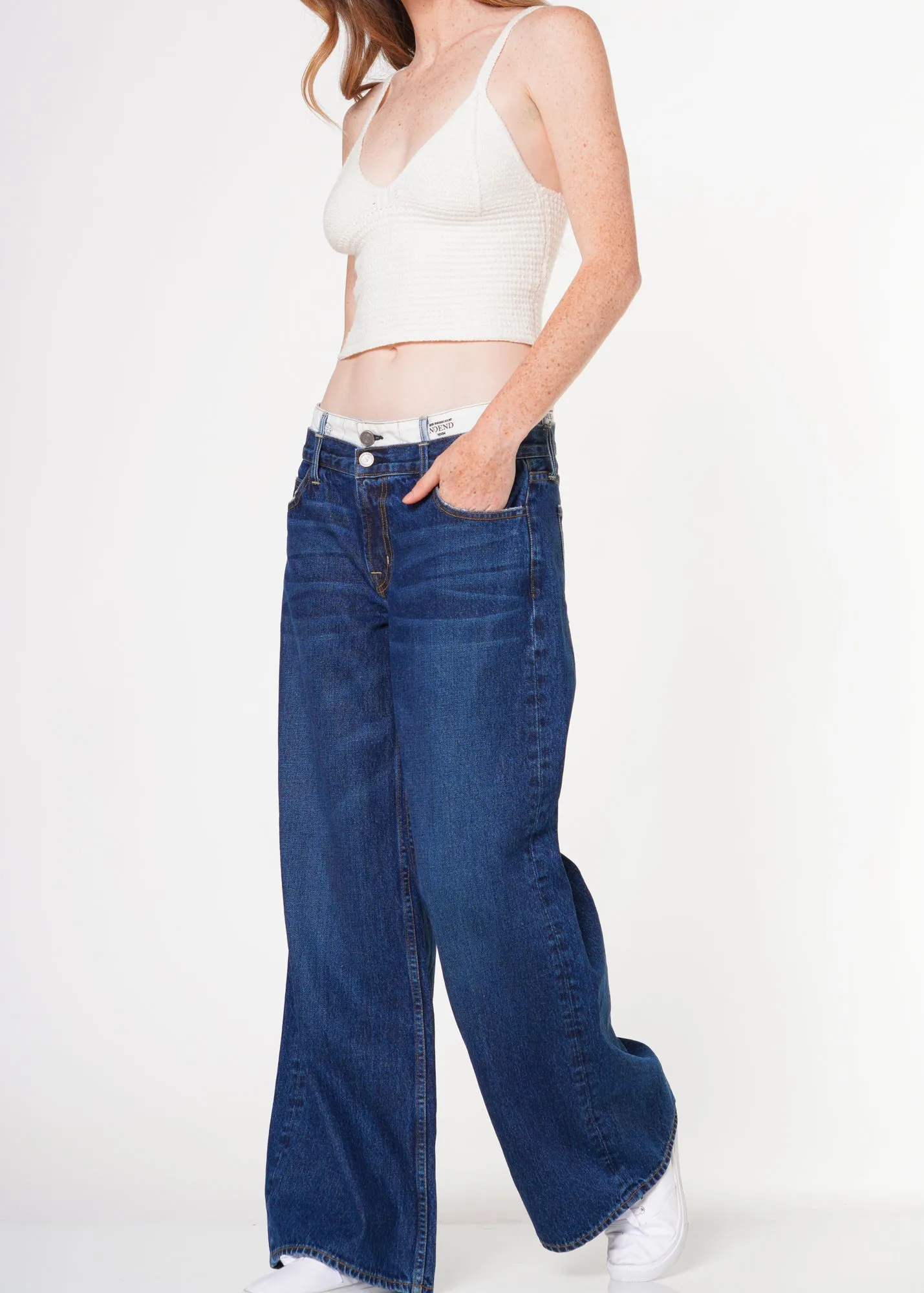 Heather Double Waist Baggy