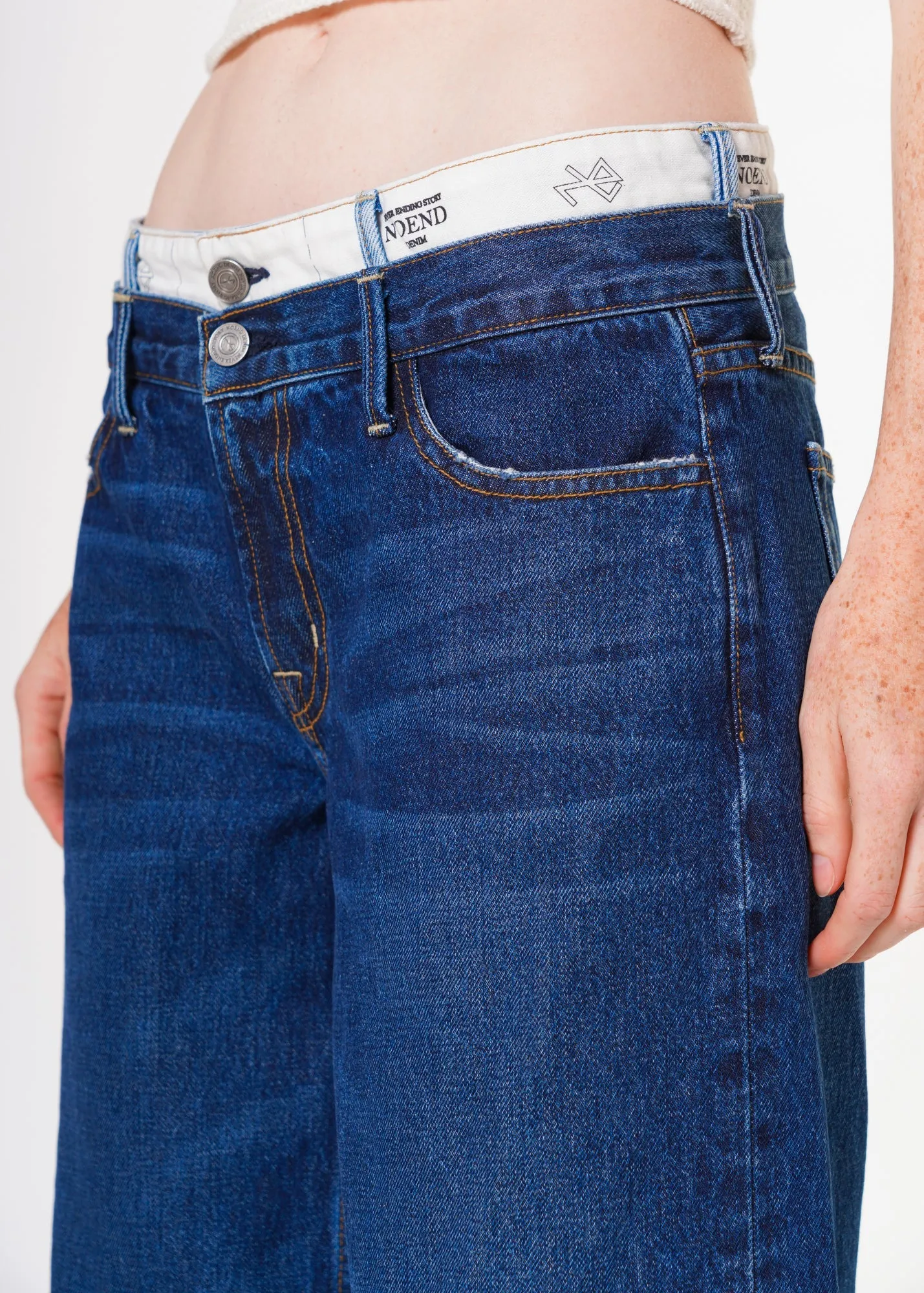 Heather Double Waist Baggy