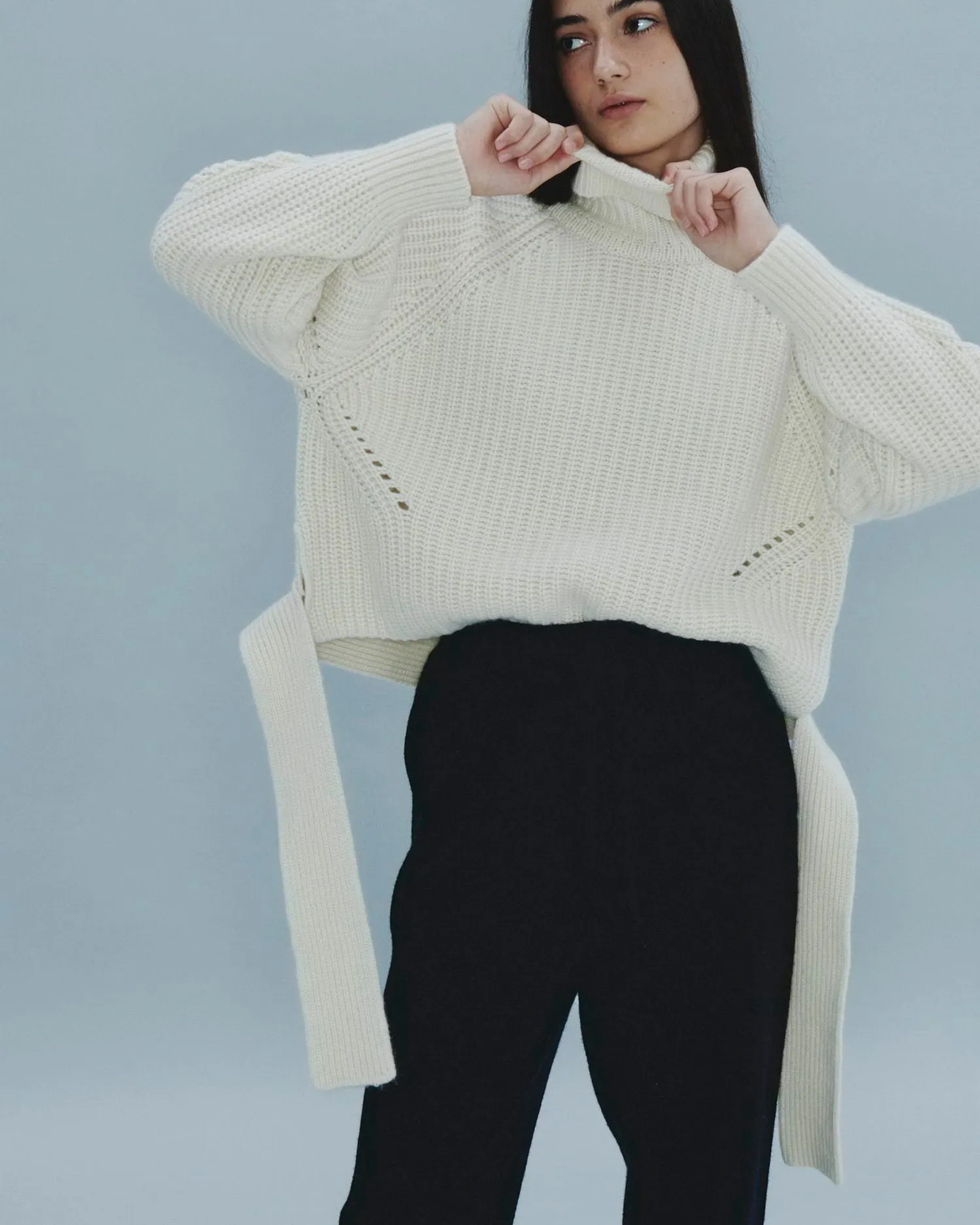 Heavyweight Belted Turtleneck