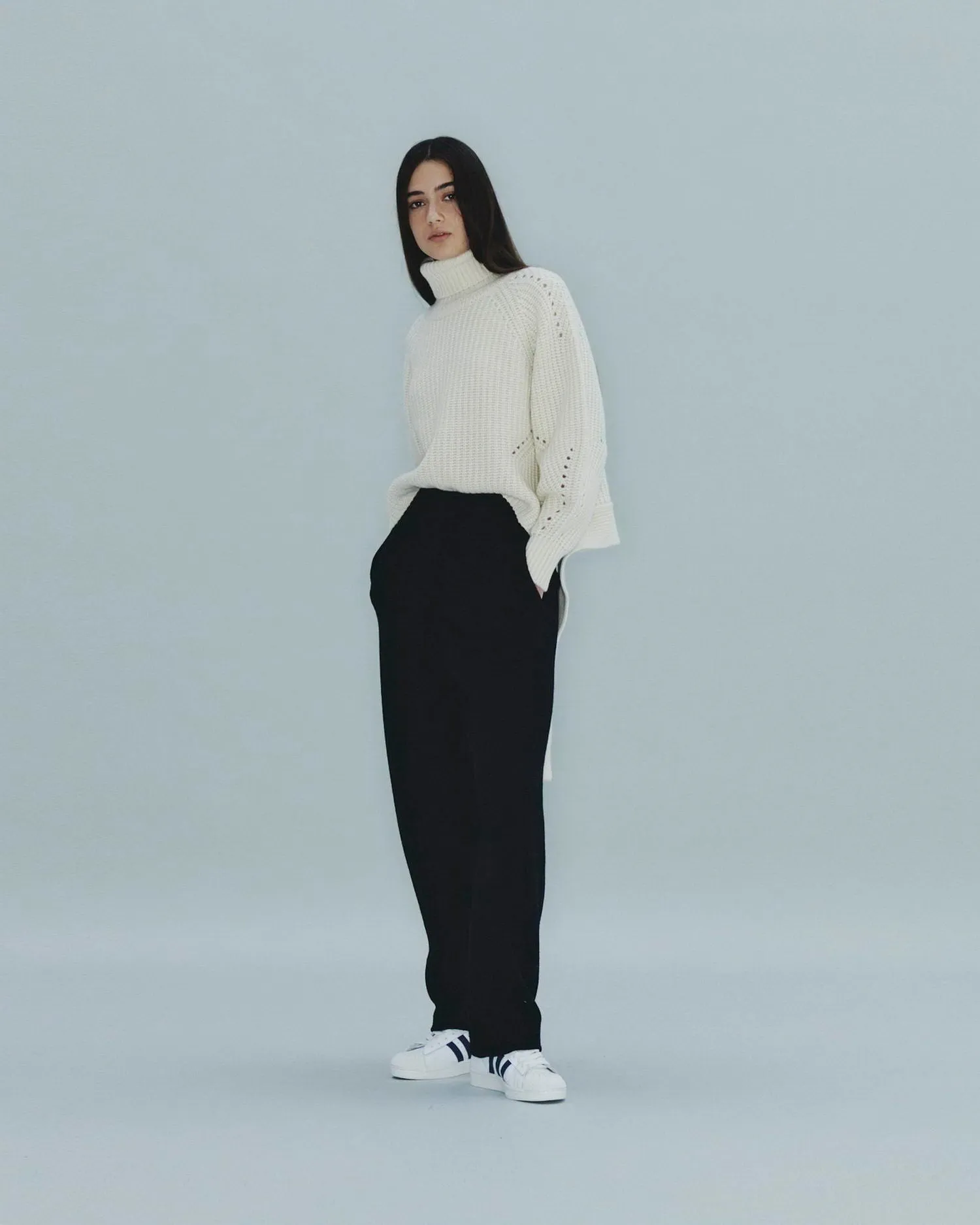 Heavyweight Belted Turtleneck