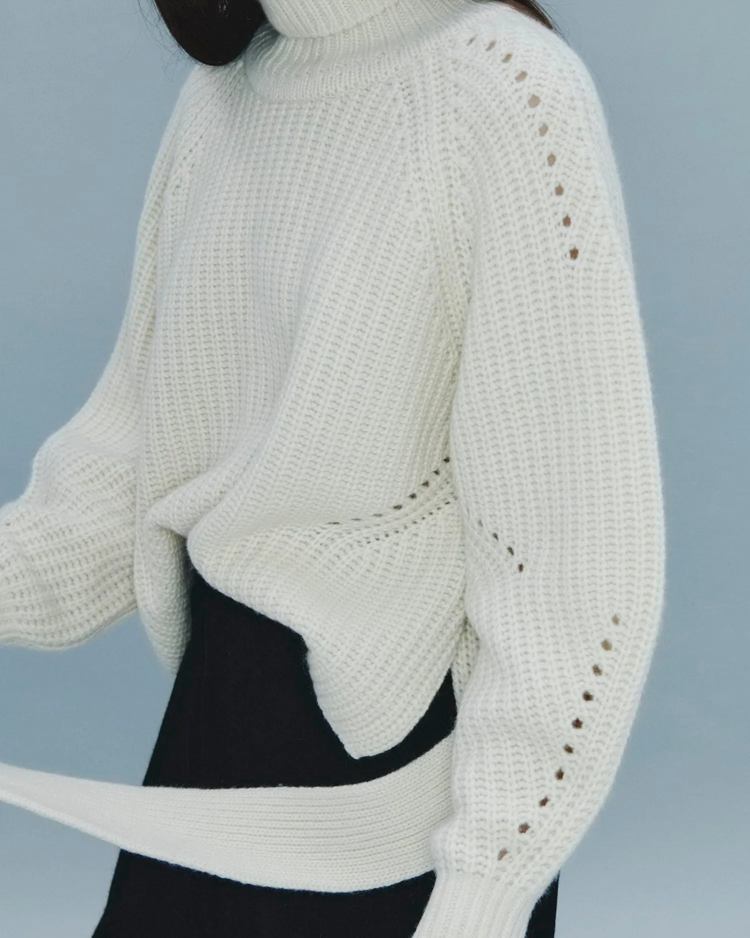 Heavyweight Belted Turtleneck