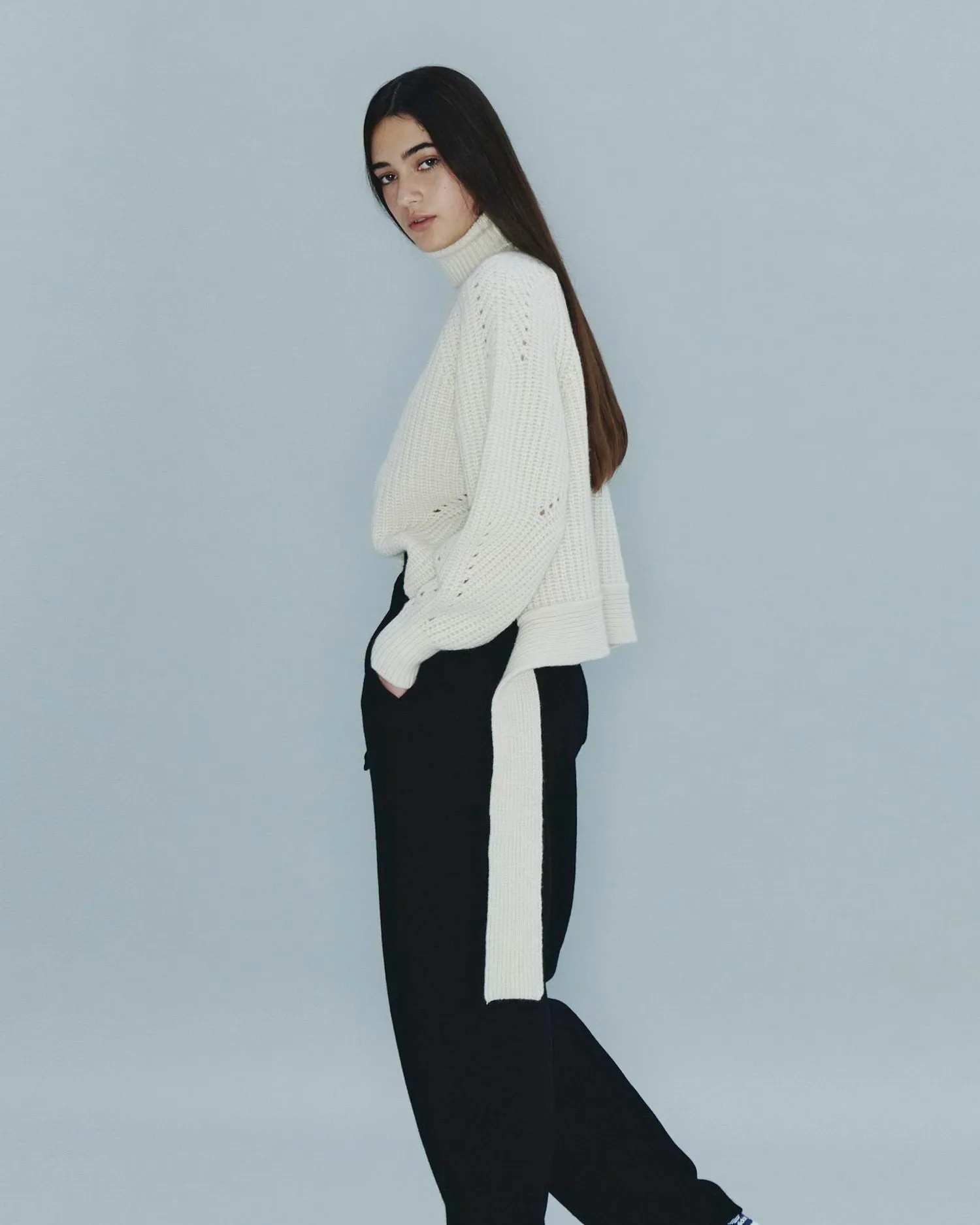 Heavyweight Belted Turtleneck