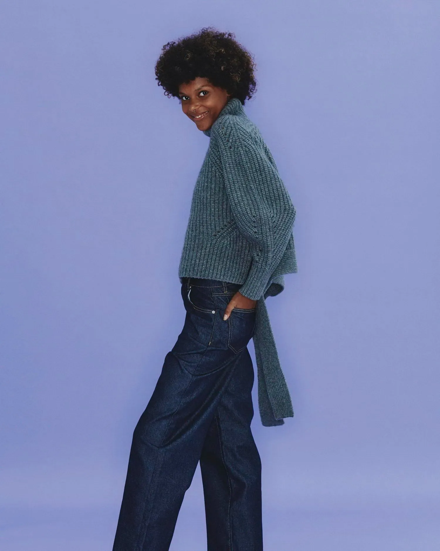 Heavyweight Belted Turtleneck