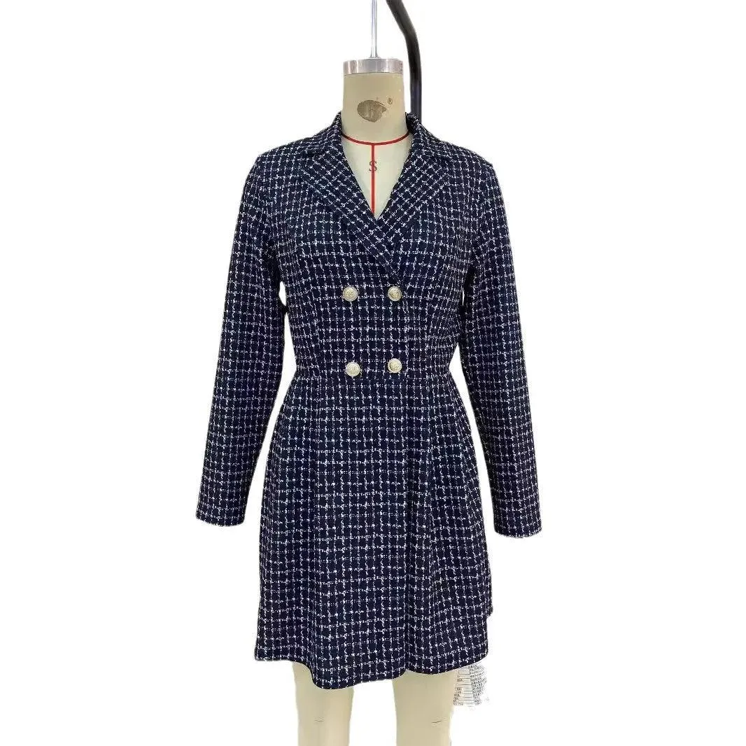 Heidi French Plaid A-Line Dress