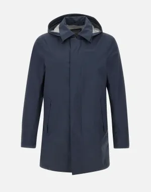 Herno funktionell garderob marinblå blue parka