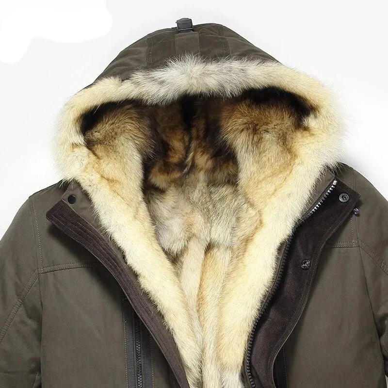 HOODED FUR PARKA