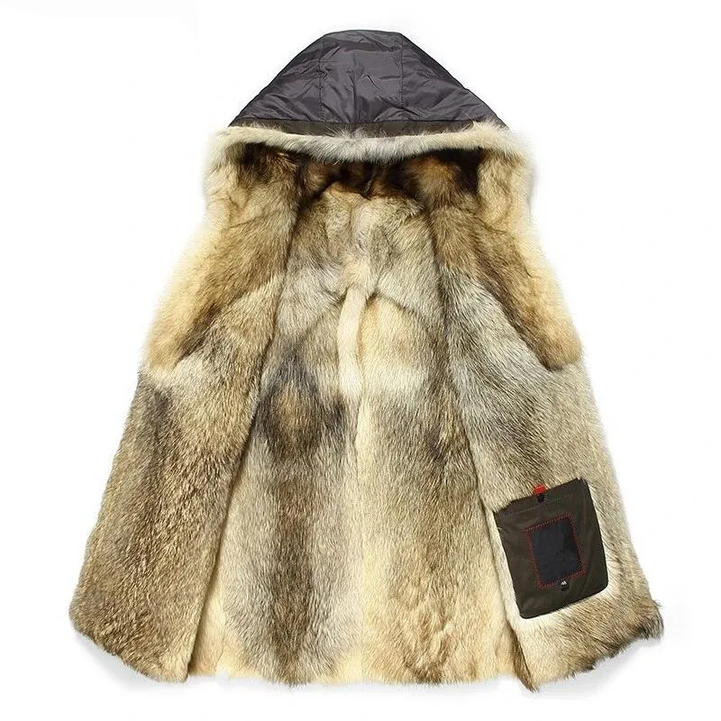 HOODED FUR PARKA