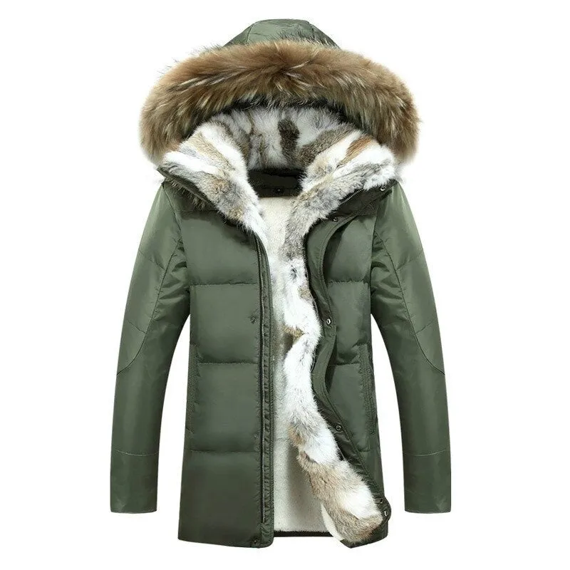 HOODED FUR PARKA