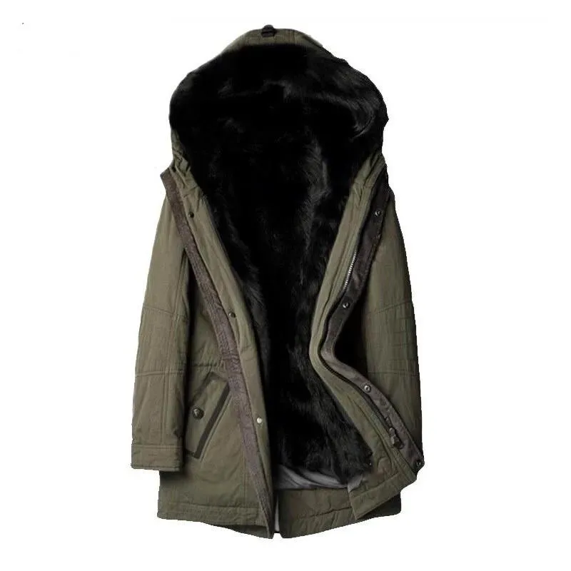 HOODED FUR PARKA