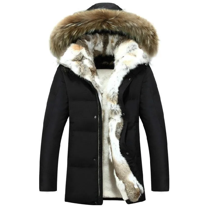 HOODED FUR PARKA