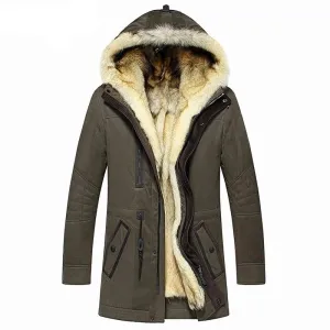 HOODED FUR PARKA
