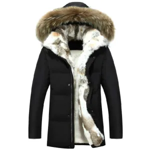 HOODED FUR PARKA