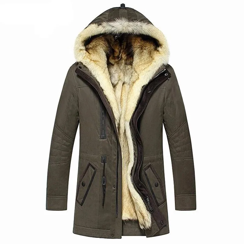 HOODED FUR PARKA