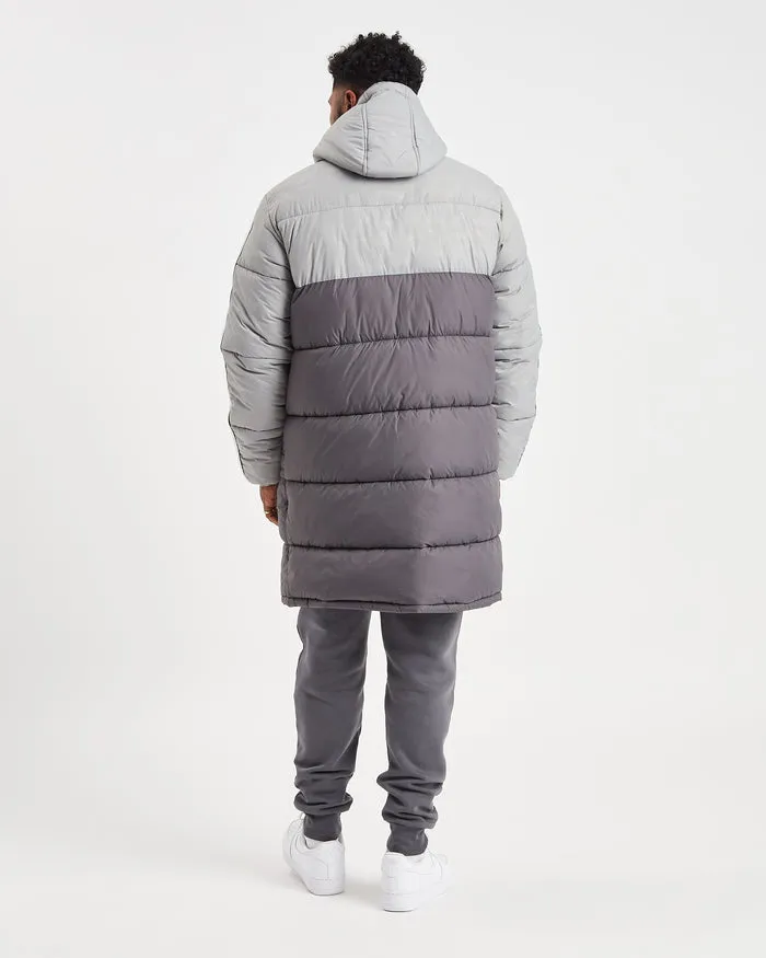 Hoodrich OG Curfew V2 Longline Coat Grey
