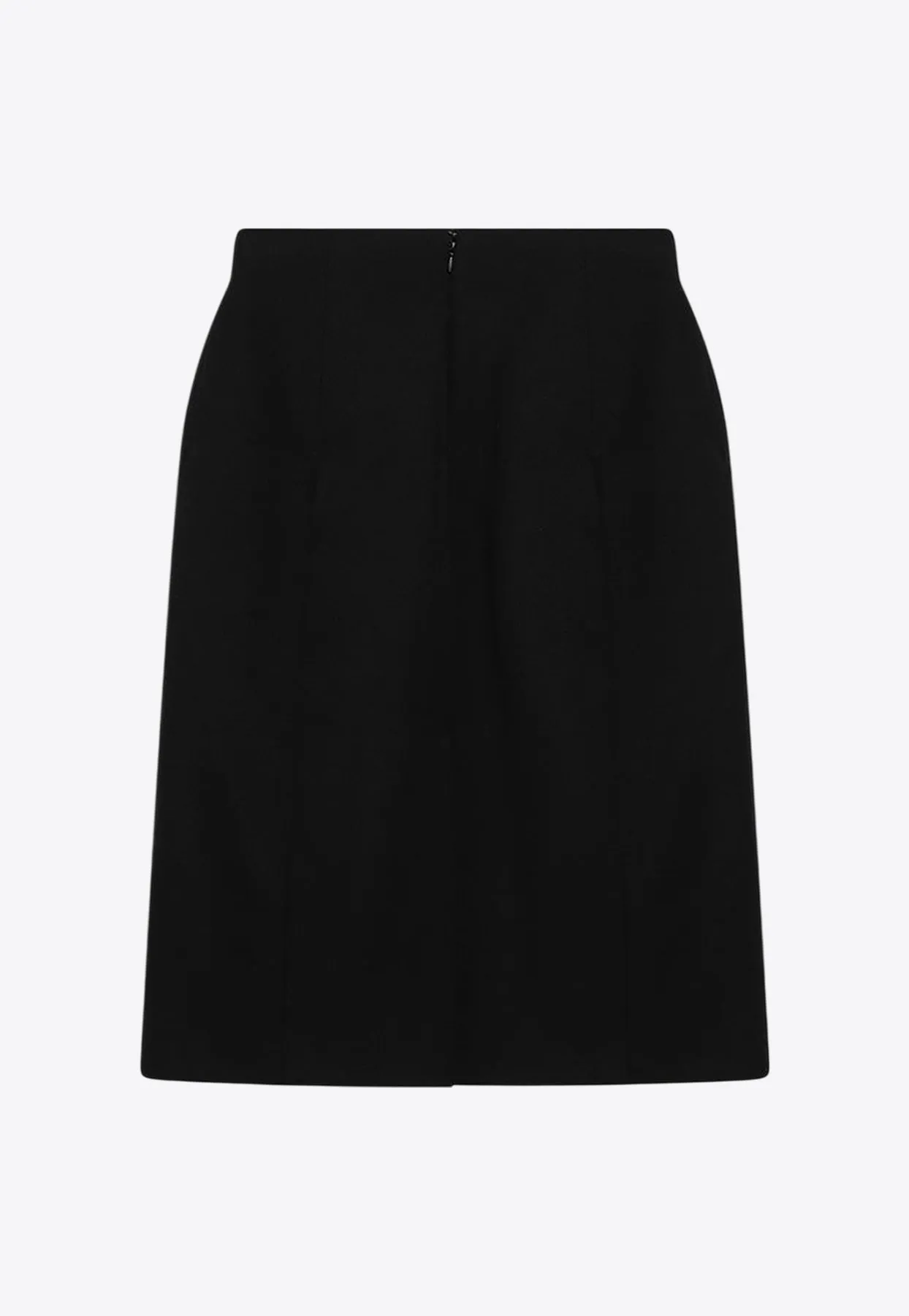 Hourglass Wool Gabardine Skirt