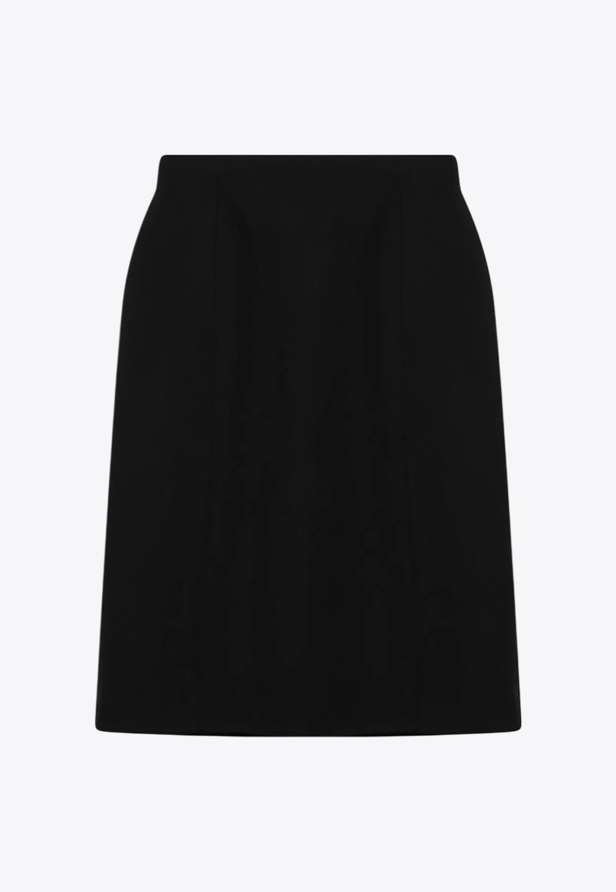 Hourglass Wool Gabardine Skirt