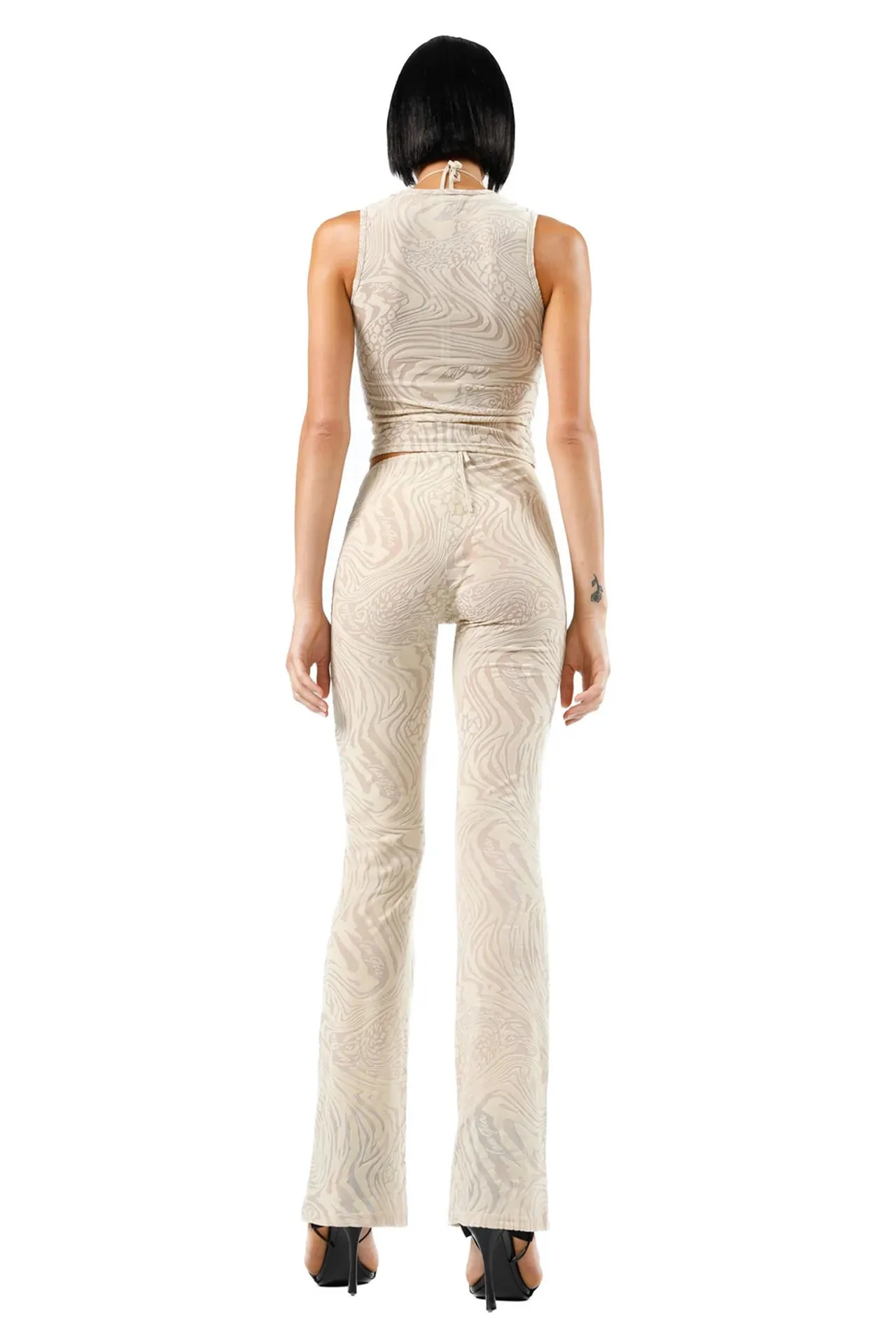 I AM GIA - Amina Set in Tan Burnout