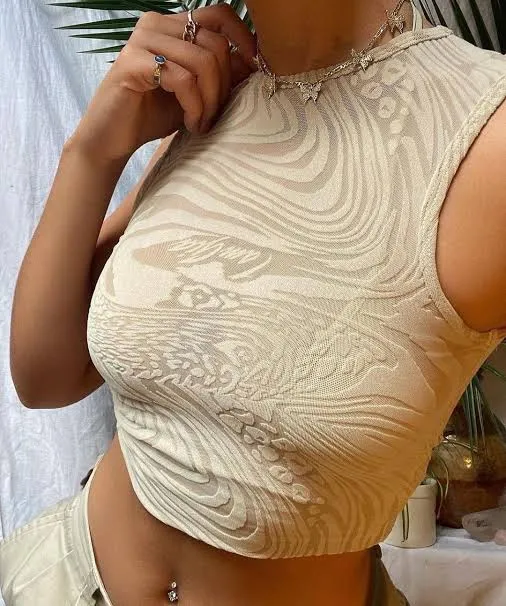 I AM GIA - Amina Set in Tan Burnout