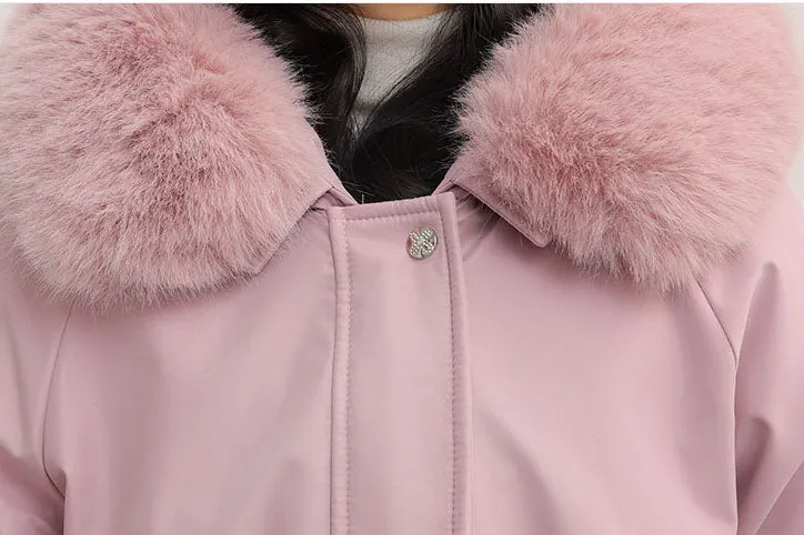 Insulated Windproof Parka with Full Zip and Hooded Design