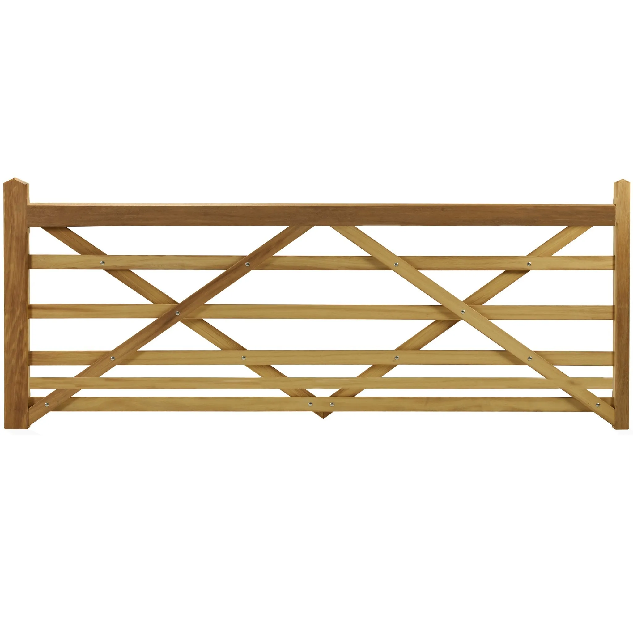 Iroko Entrance Gate 6 Bar