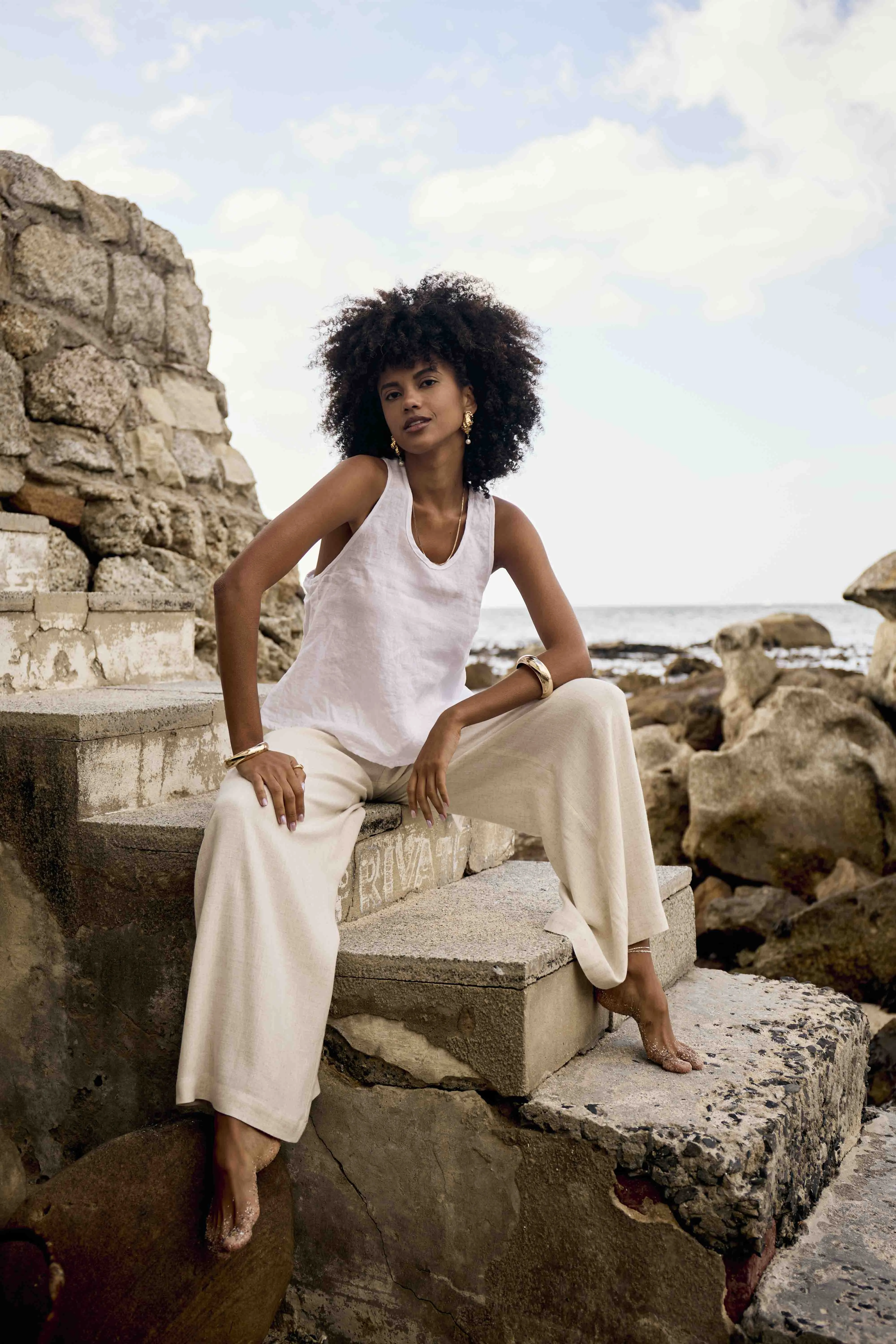 Island Pants | Natural