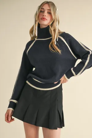 Ivory Trim Sweater