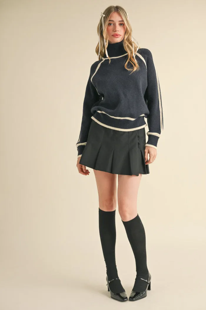 Ivory Trim Sweater