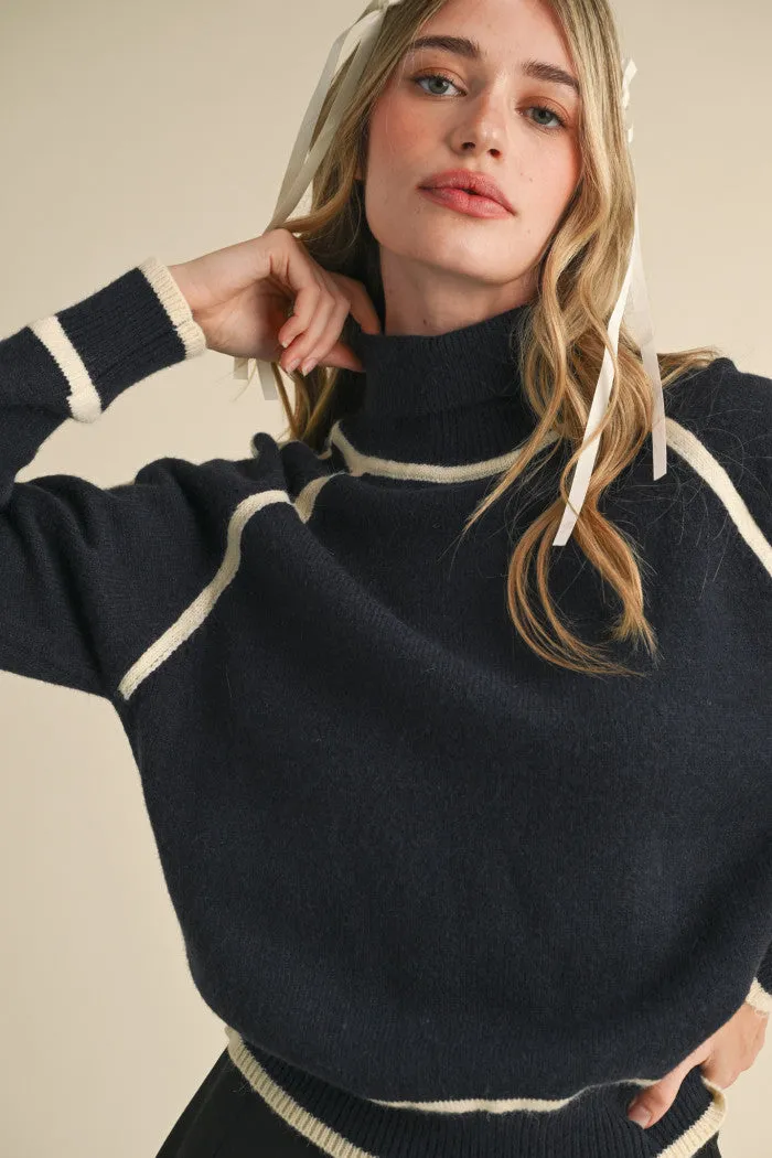 Ivory Trim Sweater