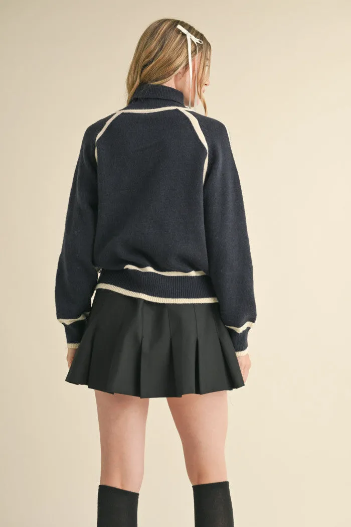 Ivory Trim Sweater