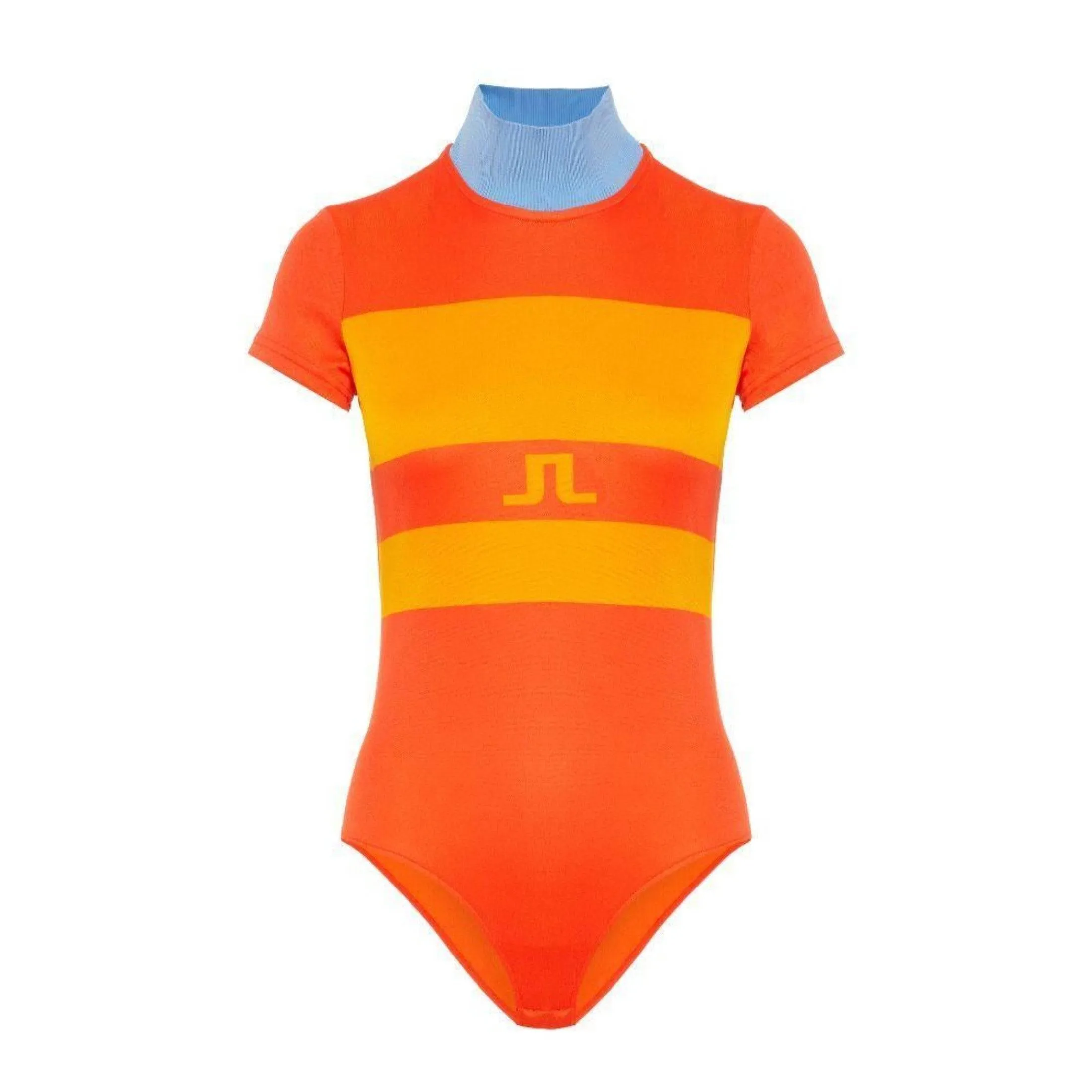 J.Lindeberg Womens Callie TX Jaquard Top - Tomato Red