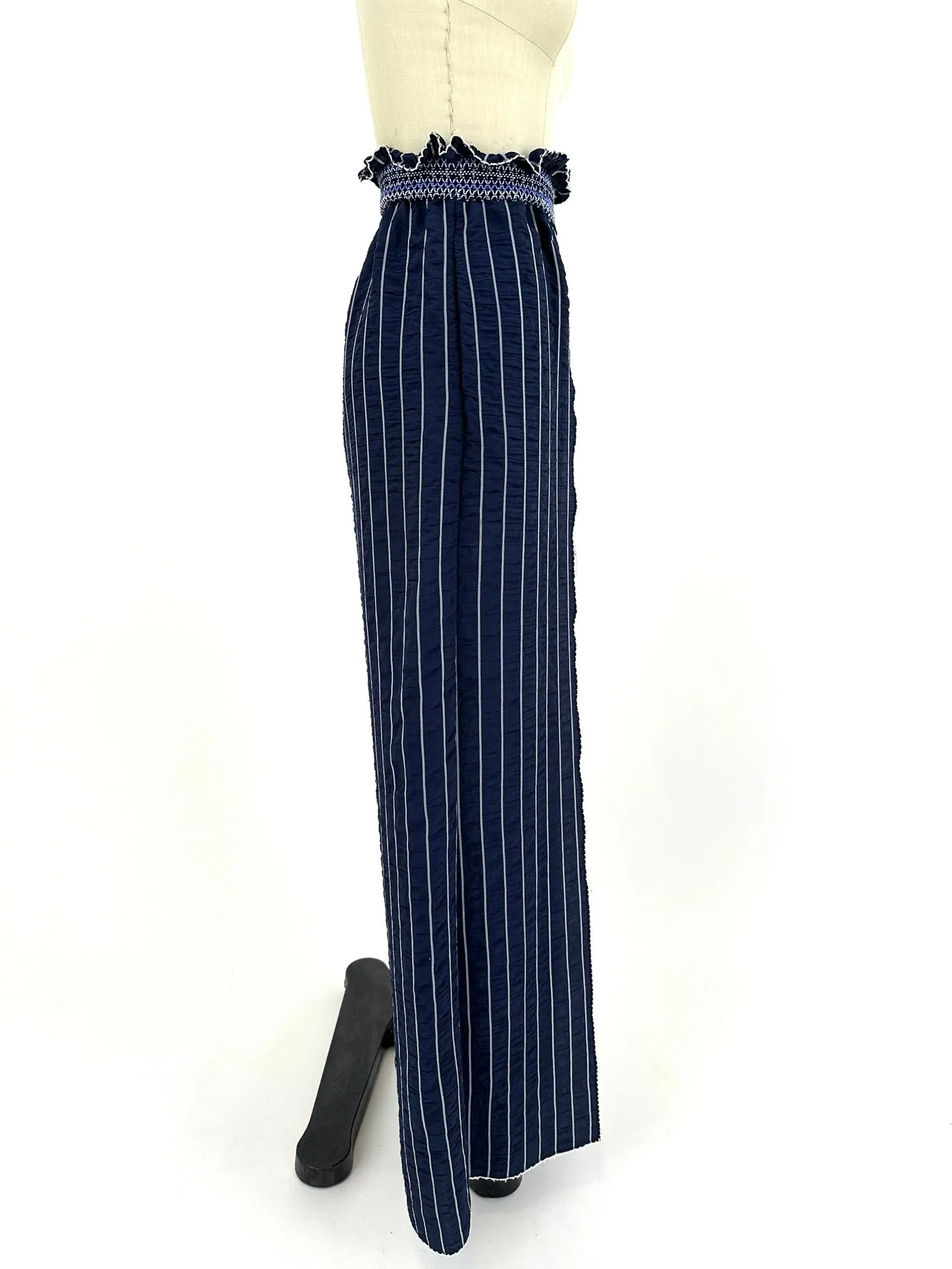 Jonathan Simkhai Striped Wide-Leg Pants