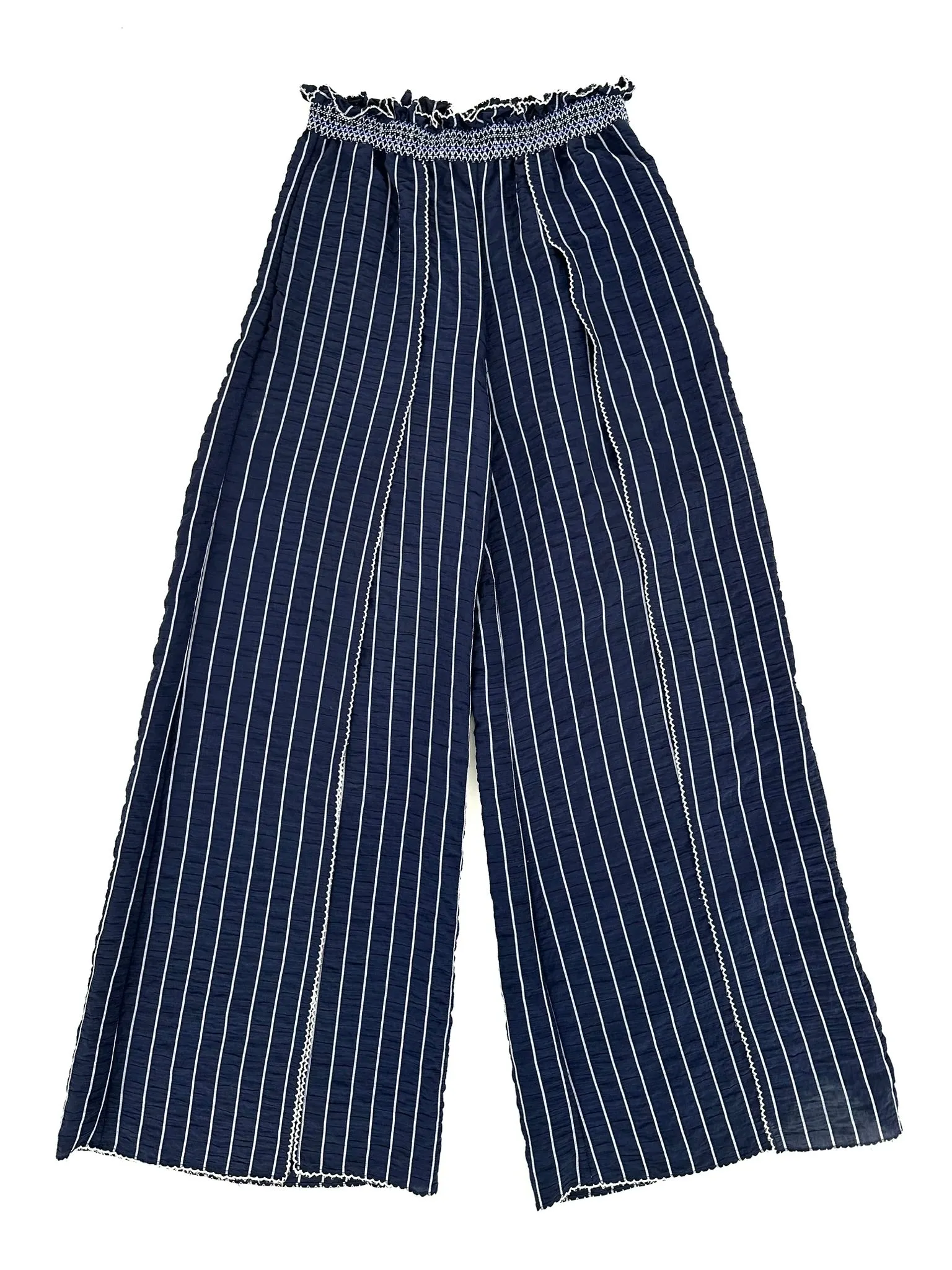 Jonathan Simkhai Striped Wide-Leg Pants