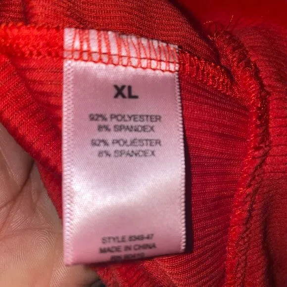 Juicy Couture Red Rhinestone Velour Y2K Holiday 2 Piece Pajama Lounge Set Sz XL