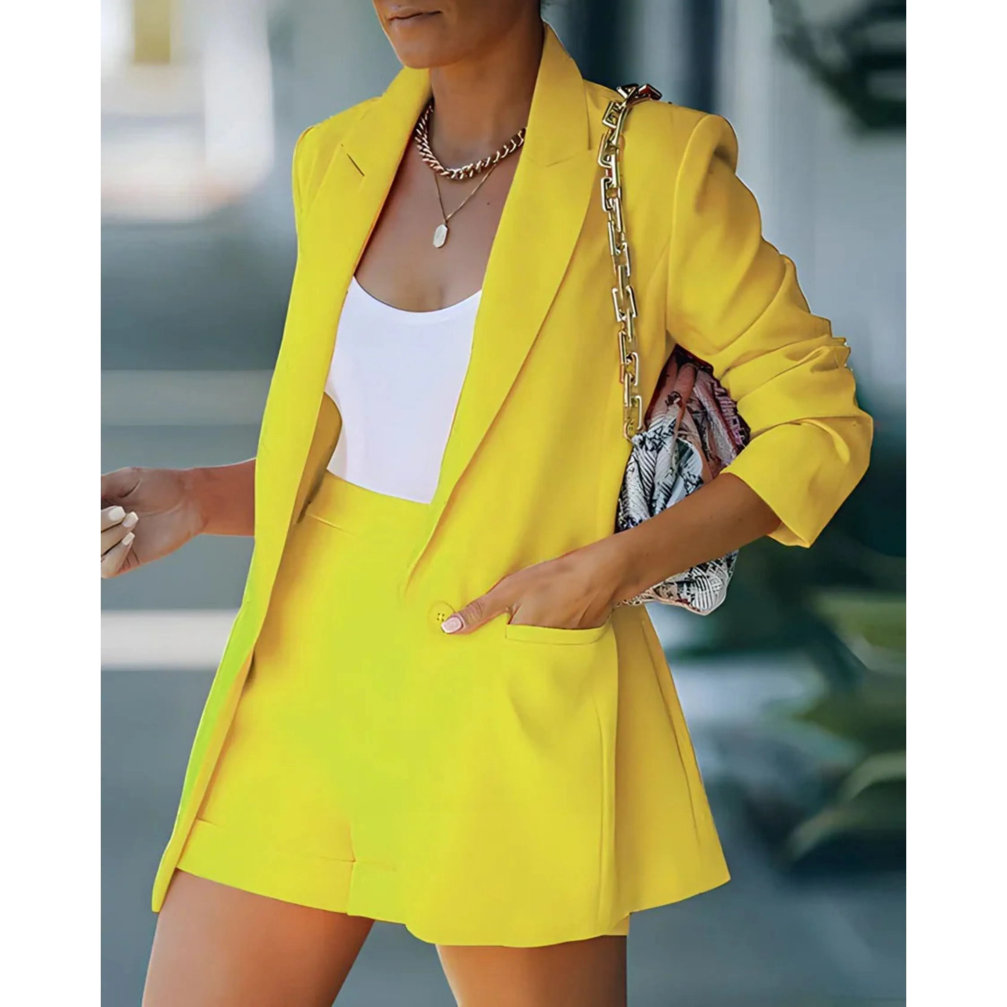 Karen® | Women's blazer set, blazer with shorts