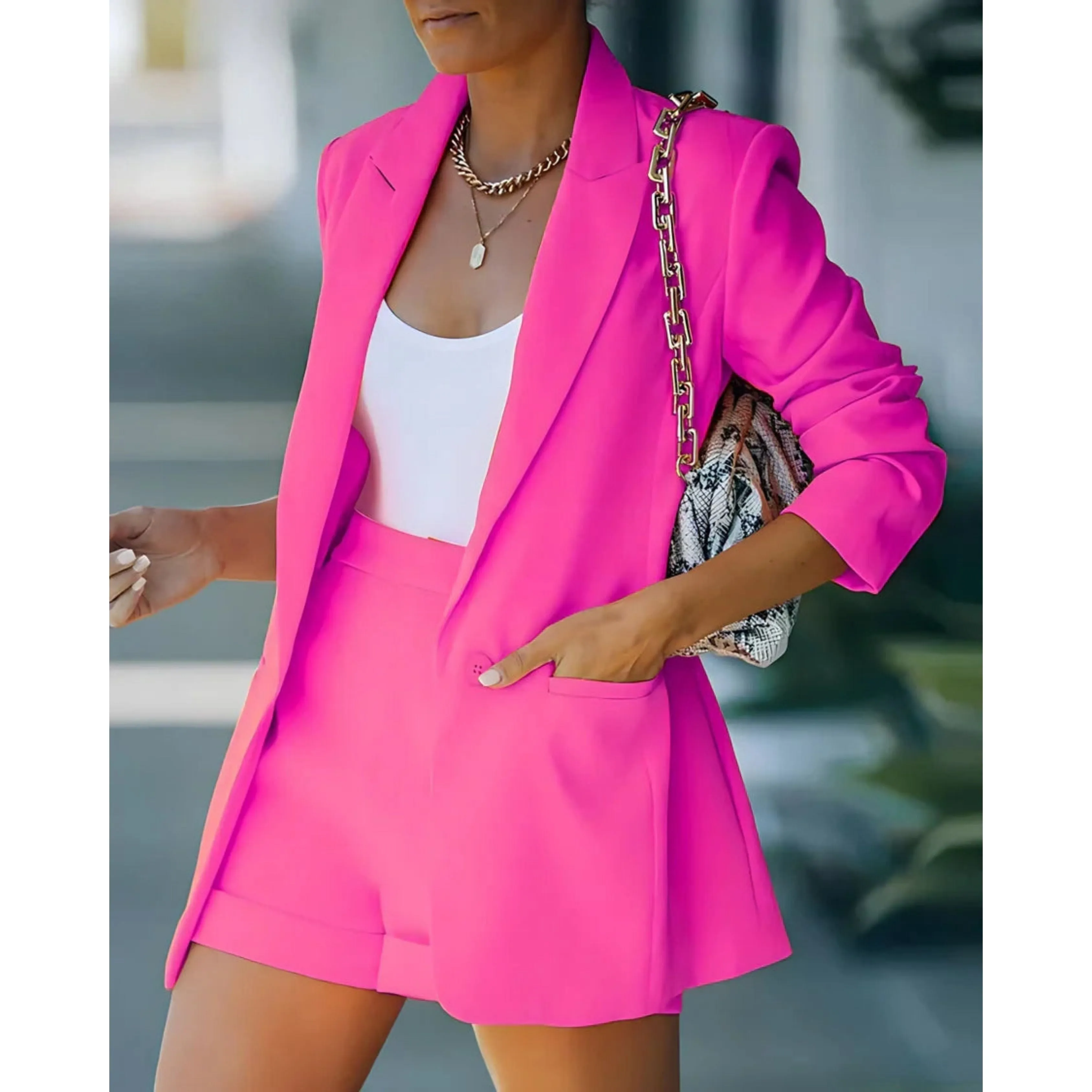 Karen® | Women's blazer set, blazer with shorts