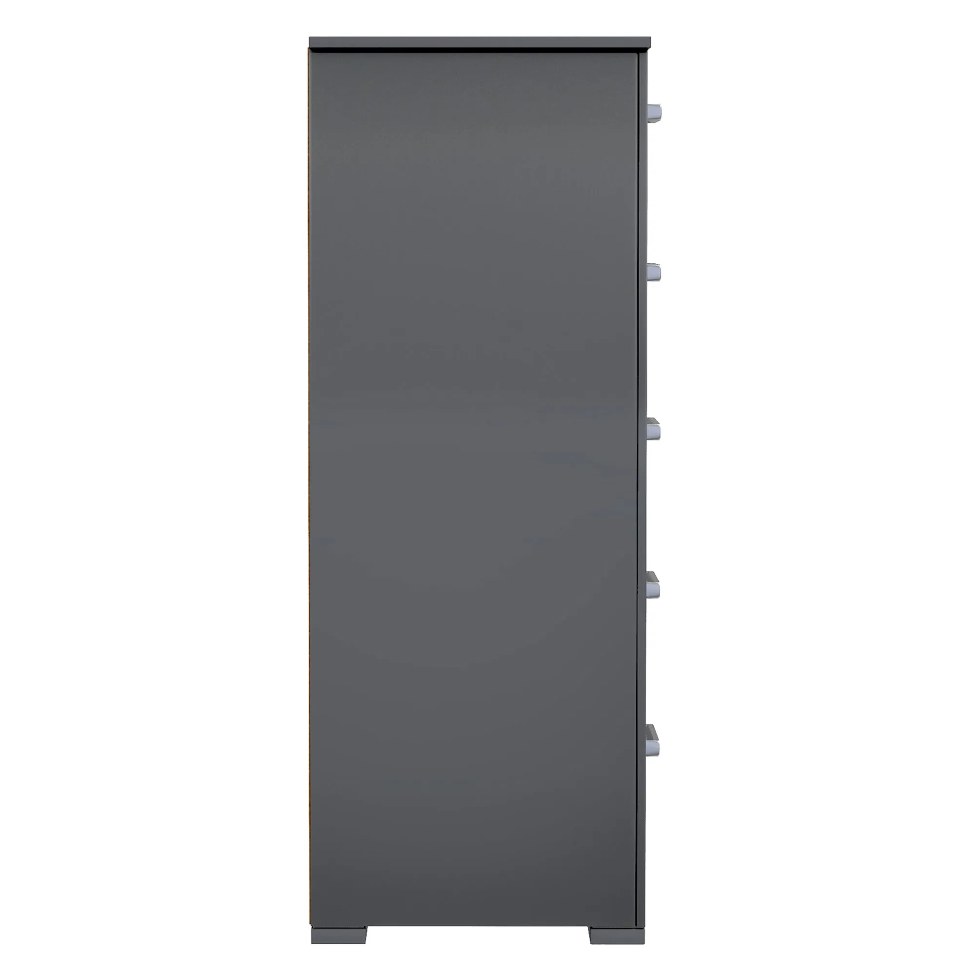 karlstad 5 drawer chest office storage organization, dark grey