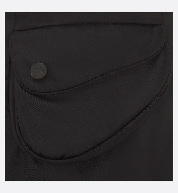 Kid's A-Line Skirt • Black Water-Repellent Technical Fabric
